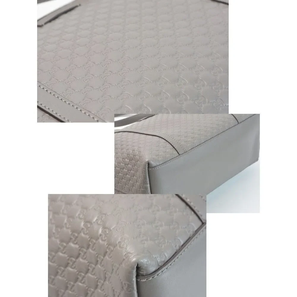 Gucci Micro Outlet Gray Tote Bag 2way Shoulder Bag - Picture 4 of 6